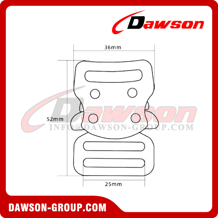 DSJ-4053 Быстроразъемная пряжка для защиты от падения, черная металлическая пряжка ремня безопасности