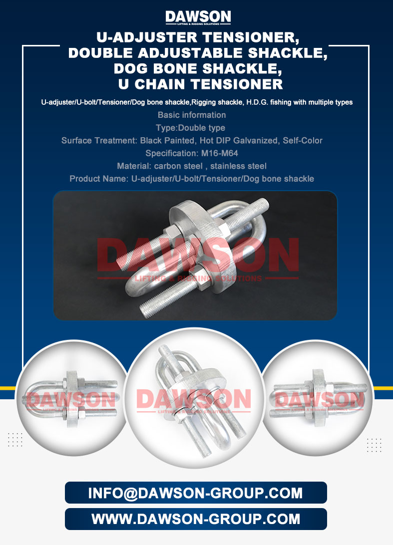 U アジャスター テンショナー、ダブル調整可能なシャックル、ドッグボーン シャックル、U チェーン テンショナー - Dawson Group Ltd. - 中国メーカー、サプライヤー、工場