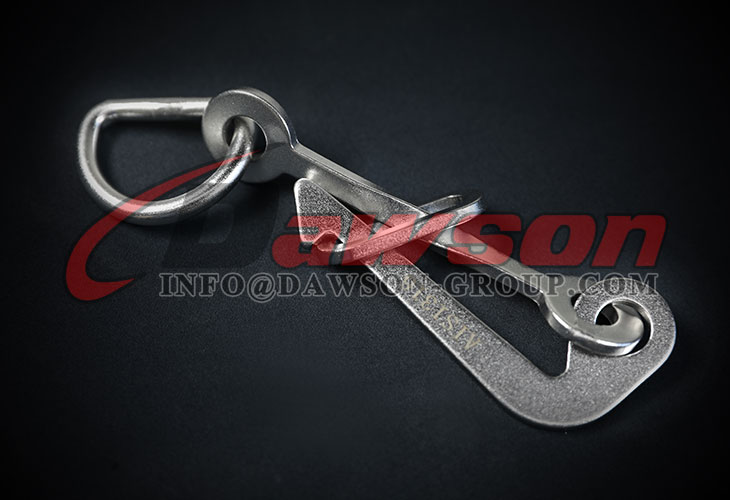 Gancho deslizante Senhouse de acero inoxidable AISI316 tipo A, Gancho deslizante Pelican Senhouse de balsa salvavidas de acero inoxidable AISI304 - Dawson Group Ltd. - F&aacute;brica de China, Proveedor