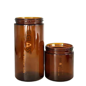 1000ml / 1L Amber Glass Jars with Lids
