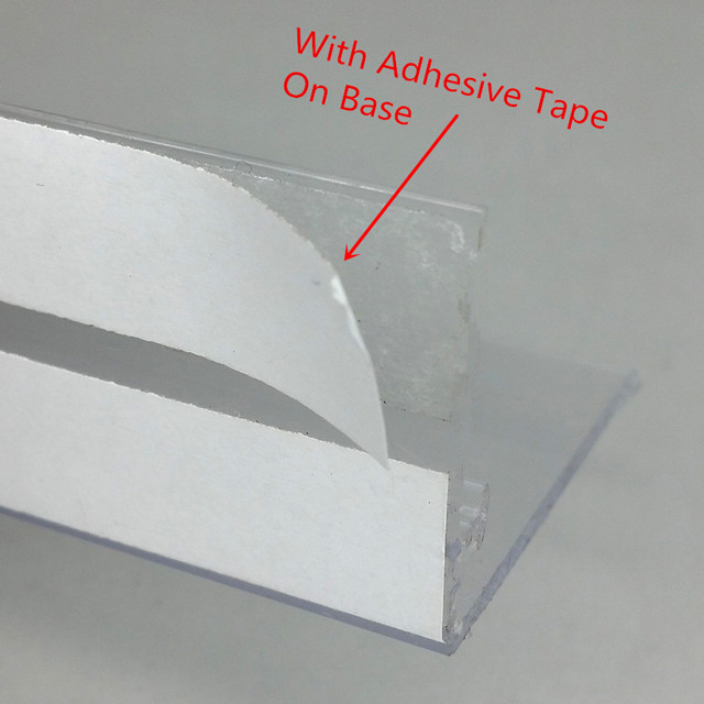 Plastic Shelf Slide Rails Special Matched With Supermarket Retail Cigarettes Pushing System Pusher Divider By Customized Length