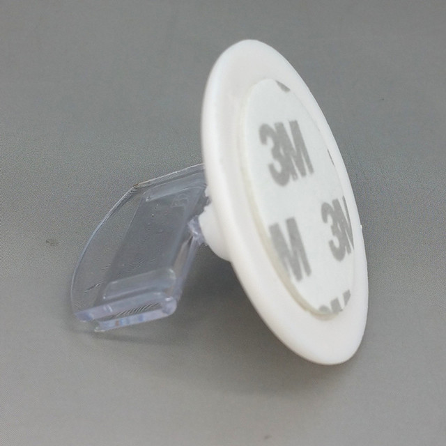 C036S POP Plastic Round Base Dia.40mm Price Tag Sign Card Holder Paper Display Hanging Clips Stand In White For Retail Store Promotion Good Quality