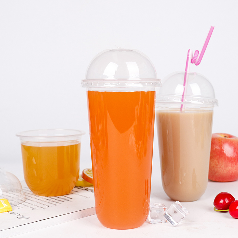 Disposable Plastic Cup for Iced Coffee Tea Water Sodas Juices