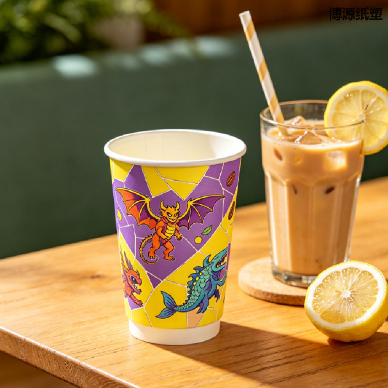 Food Safe Double Wall Disposable Paper Cups, Biodegradable Insulated Hot Coffee Cups, Multi-Size Optional, Custom Logo Accepted, Factory Direct Price