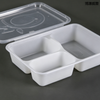Disposable High-End Multi-Compartment Business Tray, Separated Rice & Dishes Packaging Tray