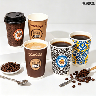 Food Grade Single-layer Disposable Paper Cups, Fully Degradable Environmental Protection Cups, Factory Direct Supply, Diversified Dimensions, Custom Production Supported.