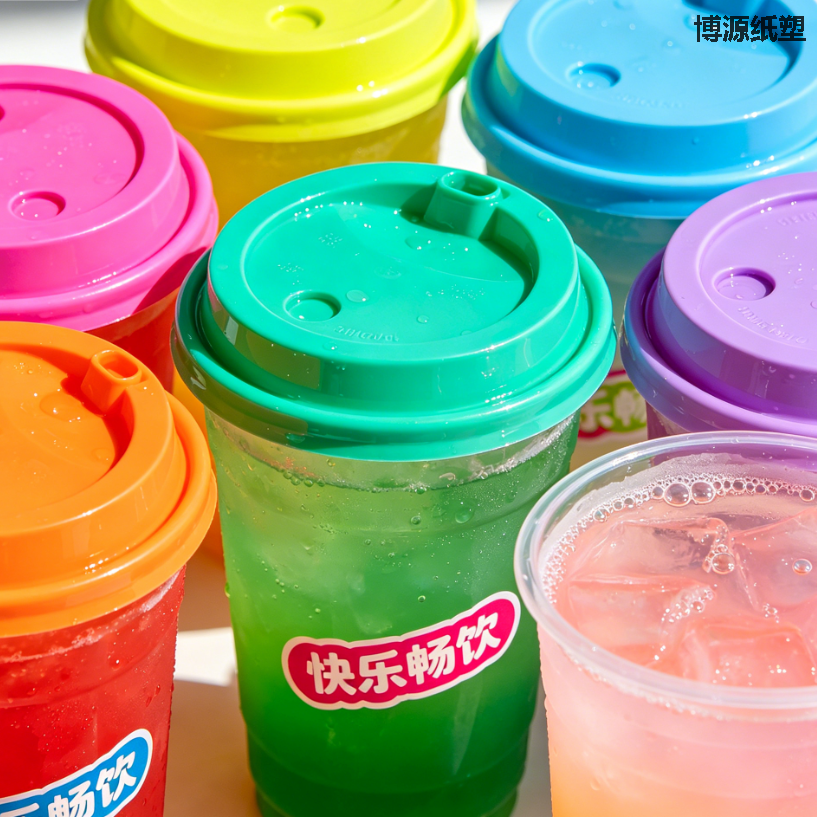 Anti-Splash Flip Design PP Beverage Cup Lids, Eco-Friendly Disposable Covers with Custom Brand Service
