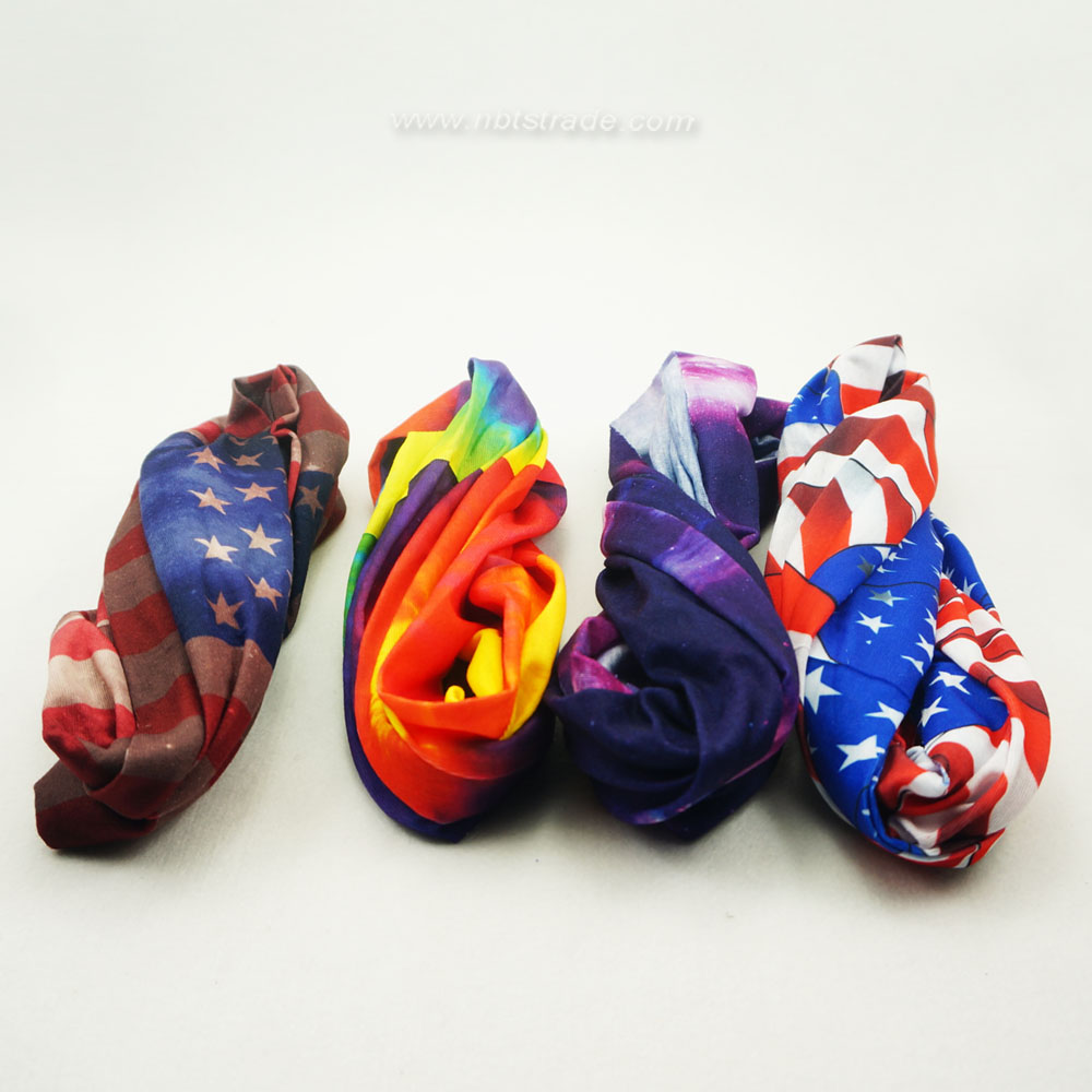 Customized Printing Multifunctional Seamless Tube Bandana Head Wear Face Mask
