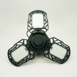 60W LED Deformed Folding Light E27 Garage Light with 3 Adjustable Panels with 3 Adjustable Panels