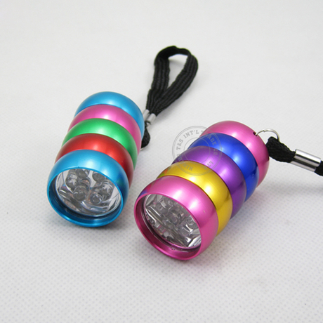  Colorful Body 6 LED Flashlight 