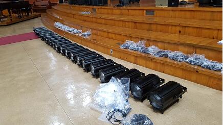 led fresnel dmx luz llevada de la etapa