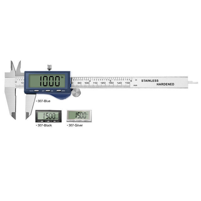 Digital Calipers 307-Blue/Black/Silver