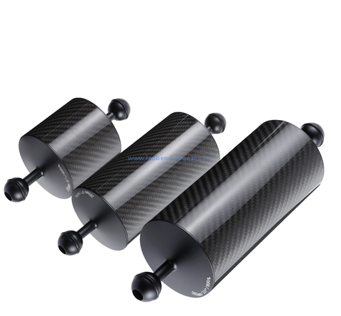  80MM Dia Underwater Carbon Fiber Camera Dive Light Arm Floats 