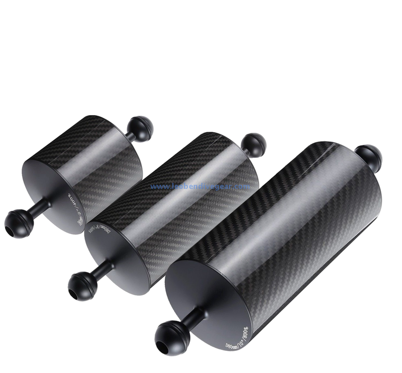 80MM diameter China Factory Underwater Carbon Fiber Camera Housing