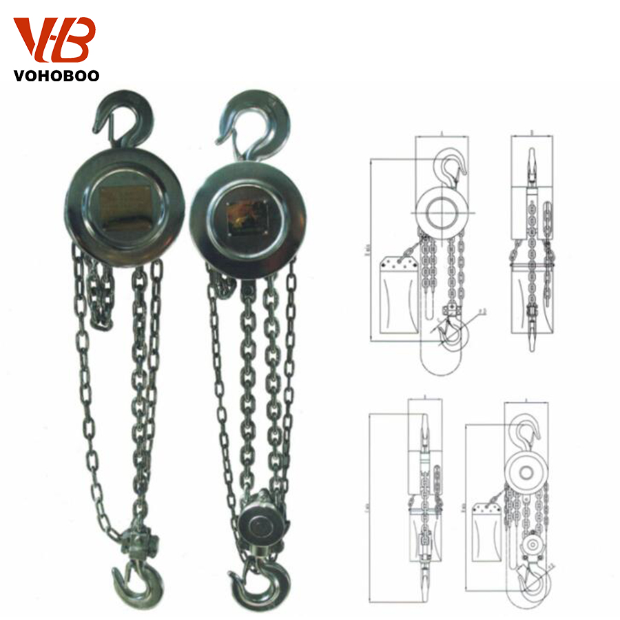 Fastetst Delivery 1 Ton 2 Ton 3 Ton Stainless Steel Lever Blocks Hand Chain Lever Block/Hoist Stainless Steel Chain