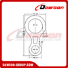 Anillo de aluminio en forma de 8 DSJ-A3025, descensor de rescate en forma de 8 de aluminio A6082