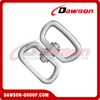 Anillo giratorio de aluminio con ojo de elevación DSJ-D+D, anillo giratorio de aluminio personalizado de 4Kn 13,2 g