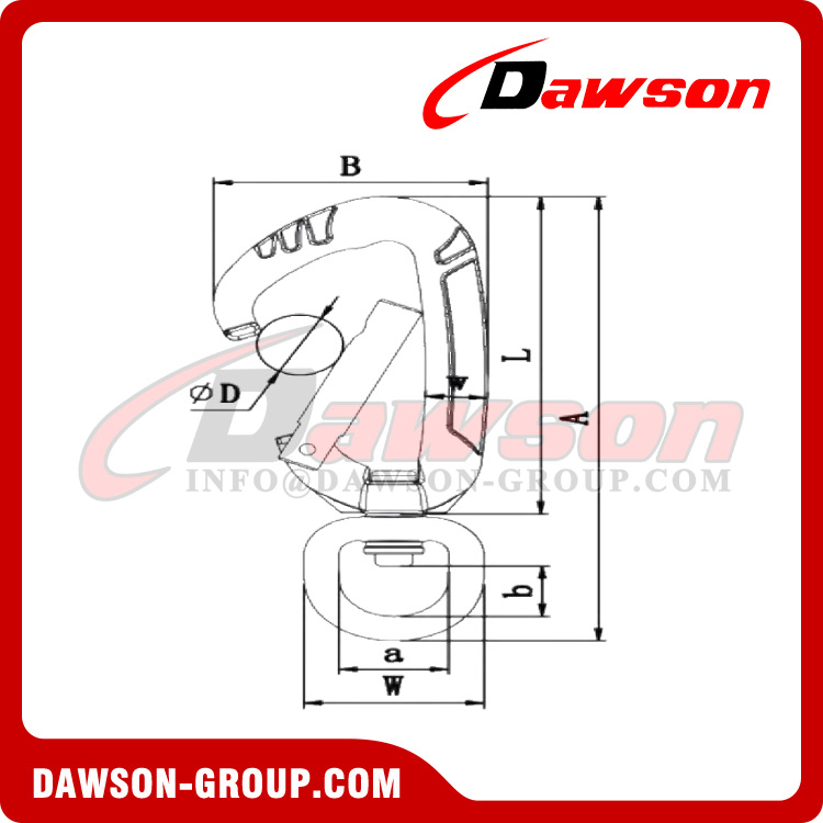 Mosquetón giratorio de aluminio competitivo DSJ-A1305+C, mosquetón giratorio con gancho para correa de perro