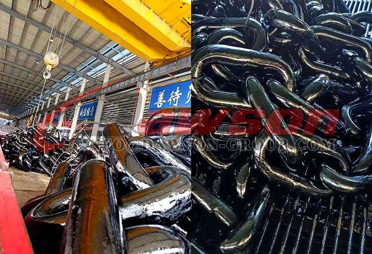 Cadena de amarre sin pernos, Cadena de amarre costa afuera de grado R3 para plataforma petrolera costa afuera - Dawson Group Ltd. - Fabricante, proveedor de China