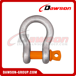 MARCA DAWSON Grado T8 DG209A Grillete de arco de acero de aleación forjado con pasador de tornillo, Grillete de anclaje de pasador de tornillo clase G8