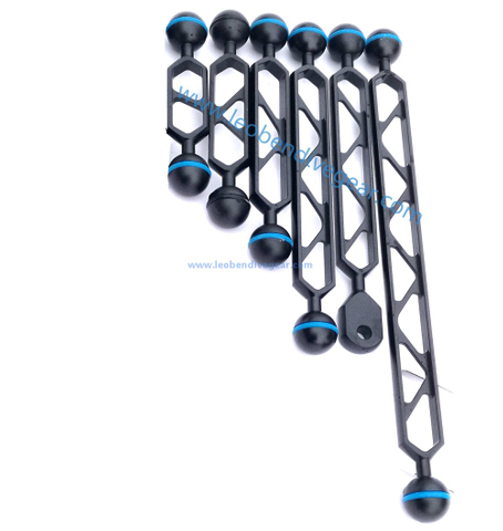  Underwater Aluminum Camera Tray Ball YS Dive Strobe Light Arms in 4",5",6",10",12"