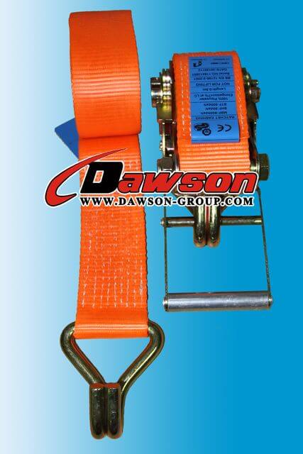 ヘビーデューティーラチェットタイダウンマリンラッシングストラップ-75mm-100mm-3インチ-4インチカーゴラッシングベルト