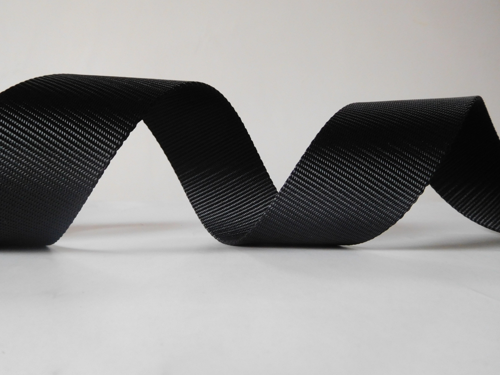 45mm black polyester webbing for car safety belt