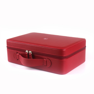 pink leather vanity case