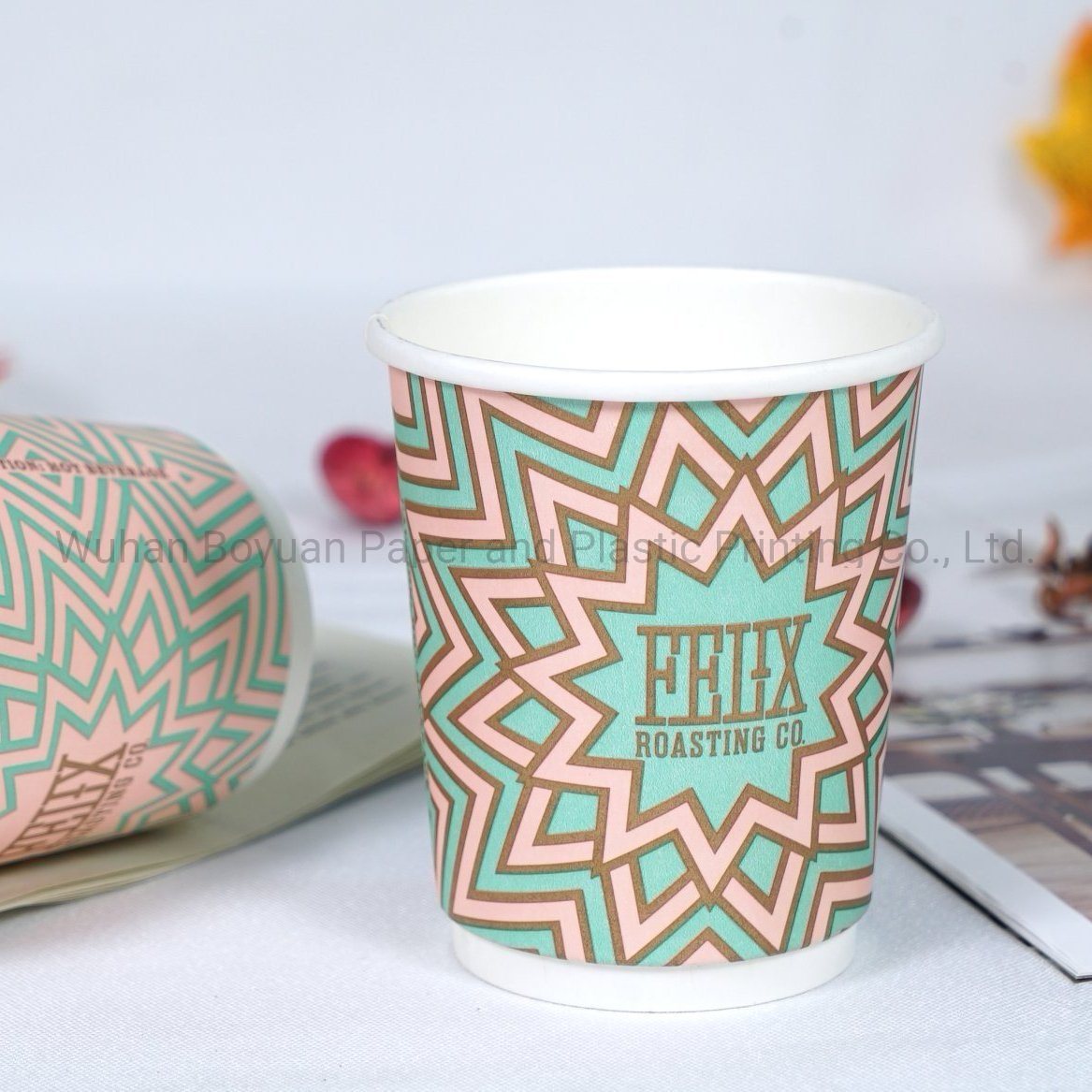 Disposable Double Wall Paper Cup for Coffee Tea Hot Beverage 