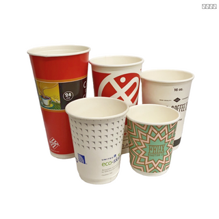 Eco-friendly Disposable Biodegradable PLA Double Wall Paper Cup