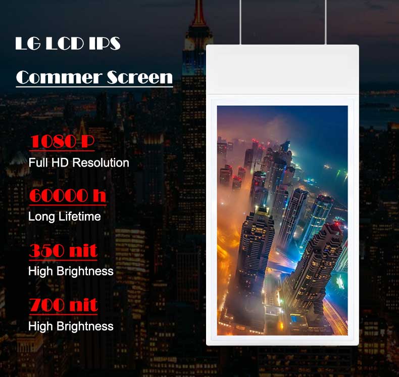 Pantalla de pantalla de alto brillo-Commer-LC-LCD-PUBLICIDAD