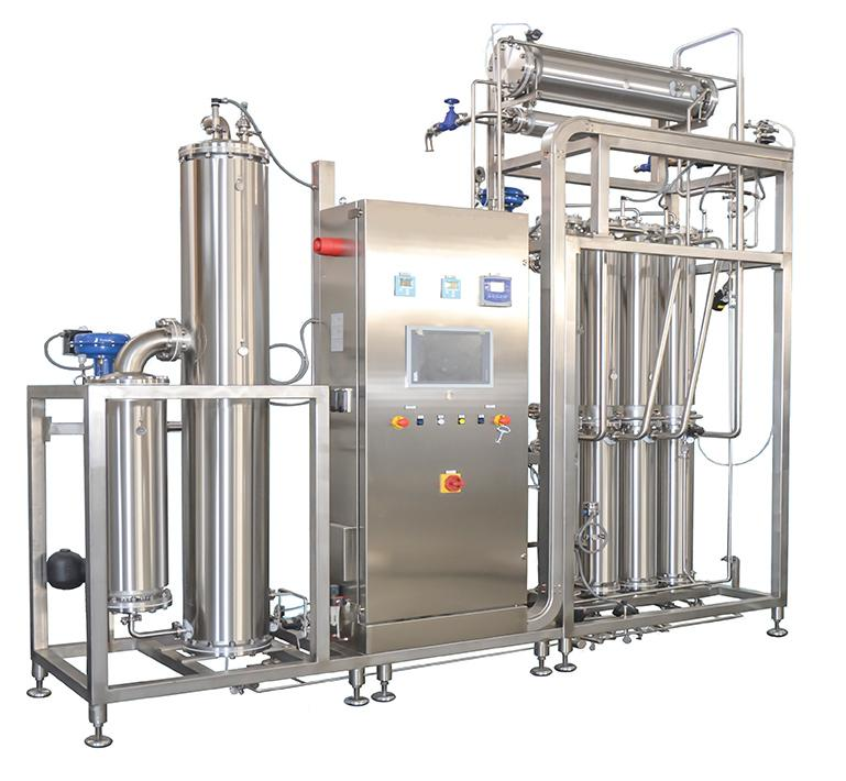 Multi effect distilled water machine