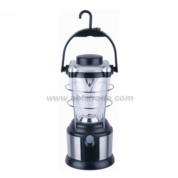  12LEDs Stainless Steel Camping Lantern 4D