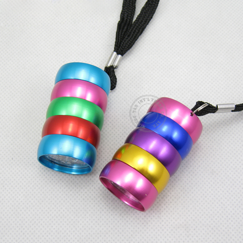  Colorful Body 6 LED Flashlight 