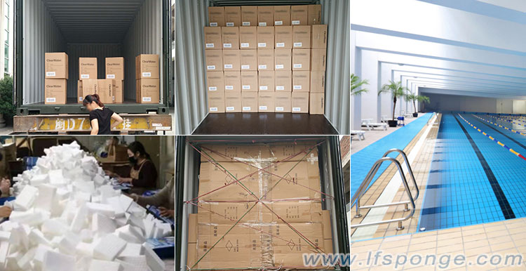 High-density melamine sponges for swimming pool cleaning shipped today from Life Nano-Plastic High-density melamine sponges for swimming pool cleaning shipped today from Life Nano-Plastic