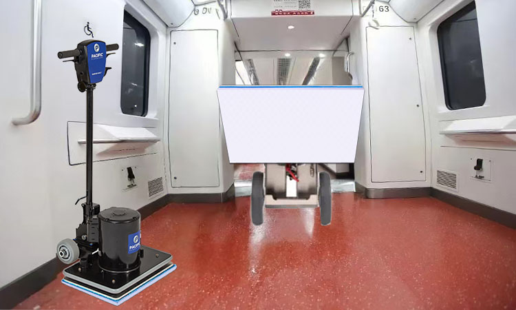 Cleans Rail Dust on Subway PVC Plastic Floors - Fleece Fabric Melamine Square Floor Pad Cleans Rail Dust on Subway PVC Plastic Floors - Fleece Fabric Melamine Square Floor Pad