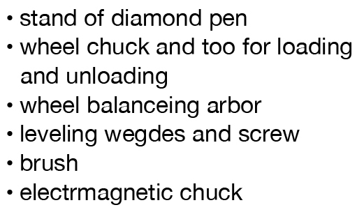 Standard Accessories