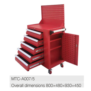 Five drawer maintenance tool car