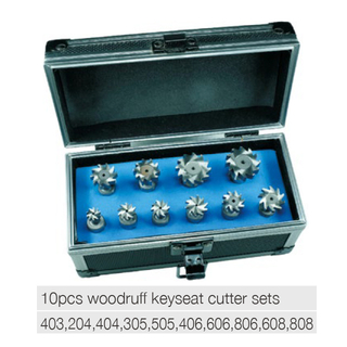 Woodruff keyseat cutter set