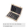 7 pcs. HSS roughing end mill set