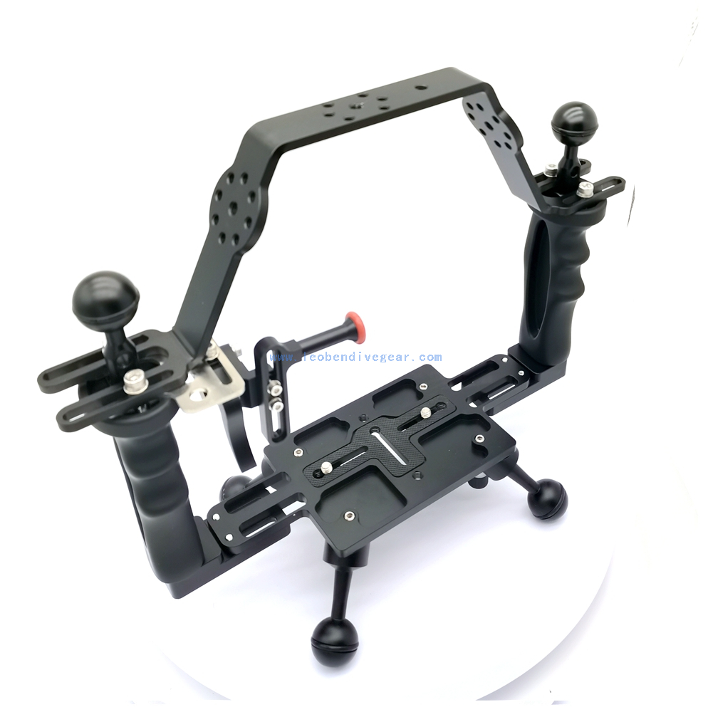 Leoben Underwater Tripod Bracket with Four Legs for Underwater Camera Housings