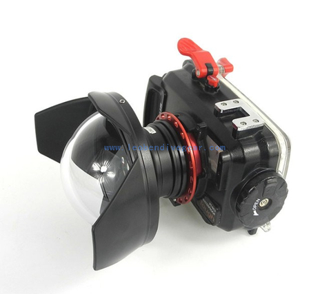 Underwater M52 Flip Wet Lens Adpater for 52mm threaded camera housing