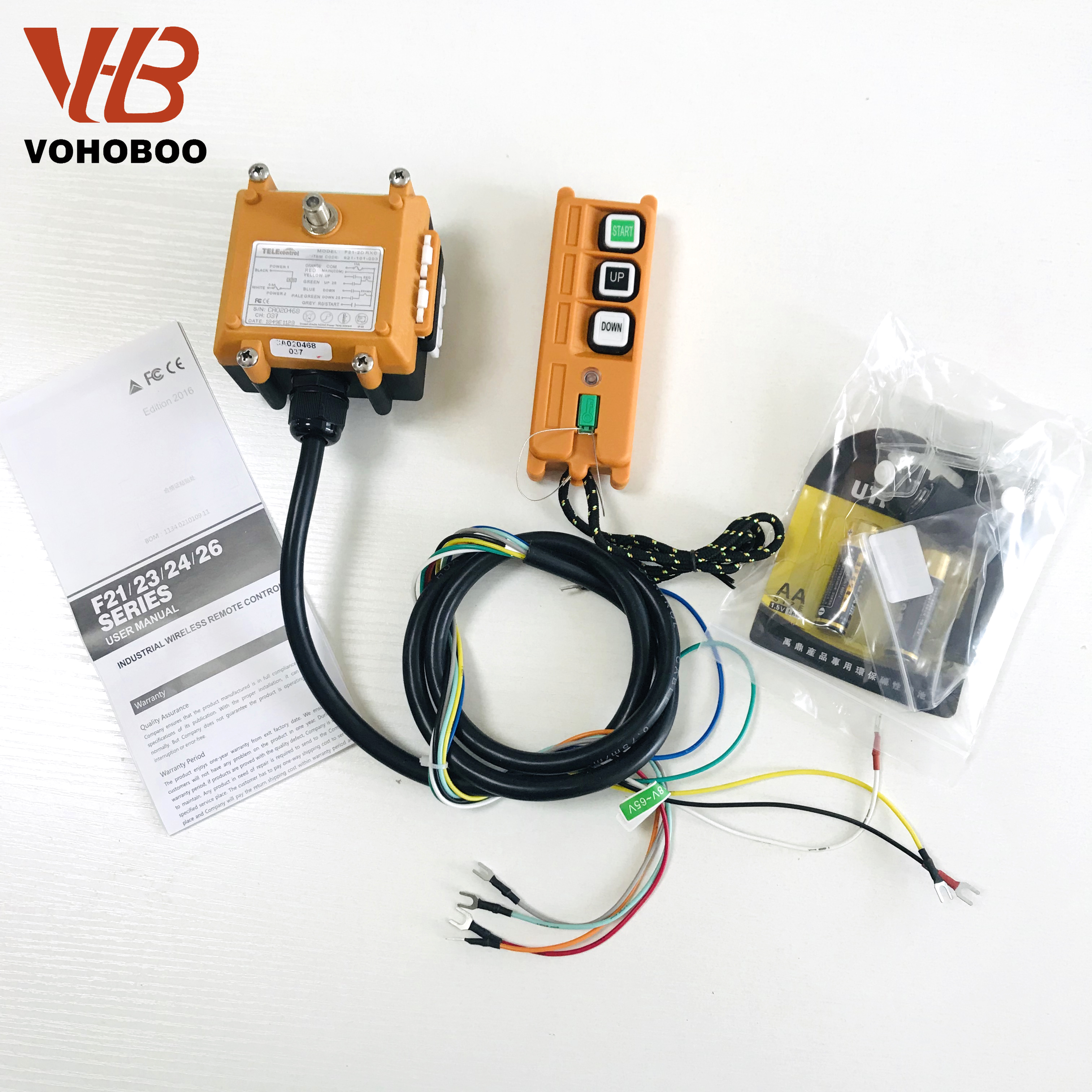 F21-2s/ 2d 2 Button Channels Industrial Crane Hoist Radio Remote Control