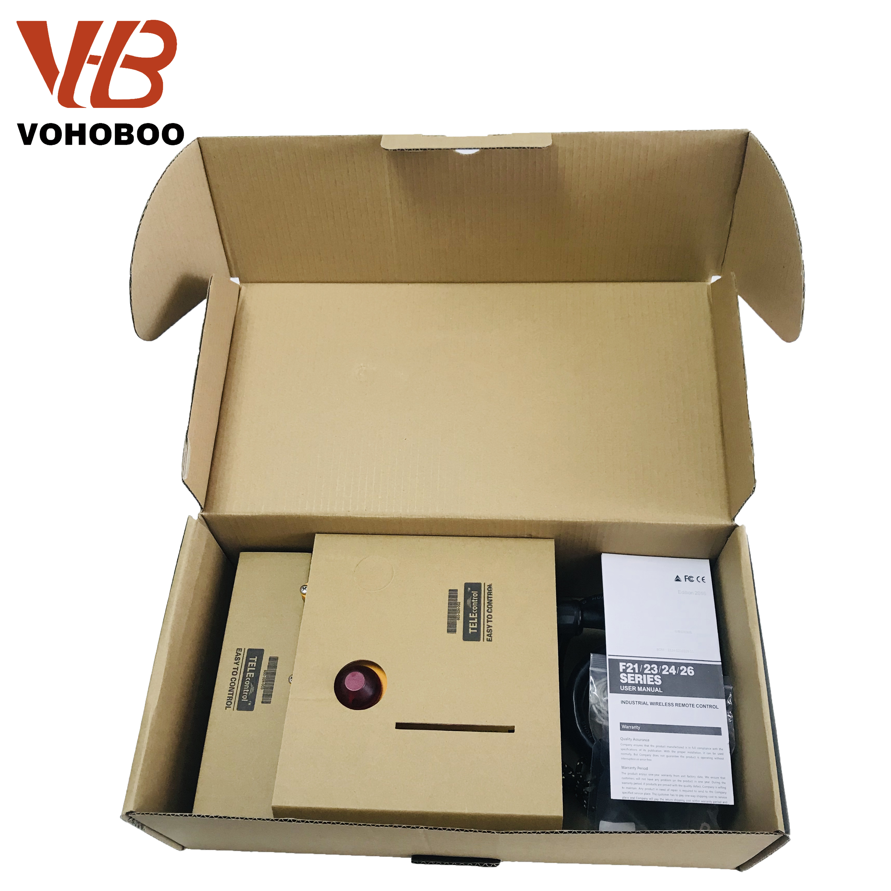 VOHOBOO Brand Customized F24 - 12D Telecrane Remote Control Wireless Radio Controller For Factory