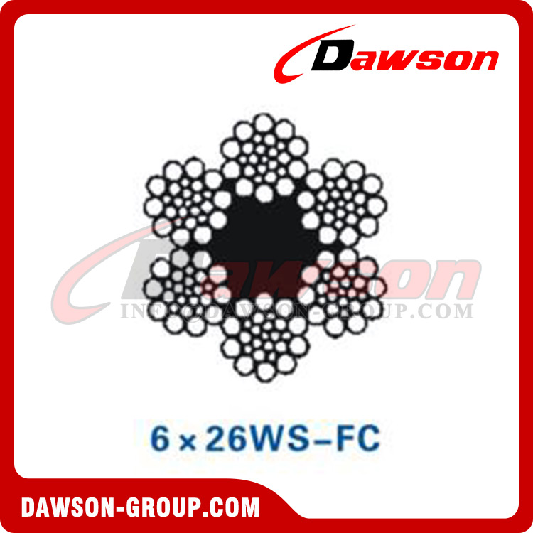スチールワイヤロープ(6×19W-FC)(6×26WS-FC)(6×31WS-FC)、石炭・鉱山用ワイヤロープ