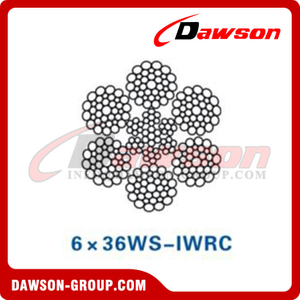 حبل أسلاك الفولاذ (6×36WS-IWRC)(EP6×36WS-IWRC)، حبل سلكي للفحم والتعدين