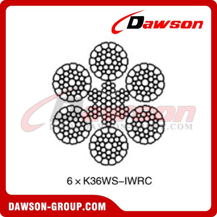 Cable de acero (6×K36WS-IWRC)(6×K36WS-EPIWRC)(6×K41WS-IWRC)(6×K41WS-EPIWRC), cable de acero para oceanografía