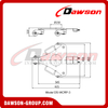 DS-WCRP3 Serie DS-WCRP5 Carros giratorios, carros de transporte giratorios, plataformas rodantes giratorias, patines de transporte