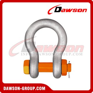 DAWSON BRAND grau T8 DG2130A DG2140 manilha de arco de liga de aço forjado com pino de segurança, manilha de âncora tipo parafuso classe G8