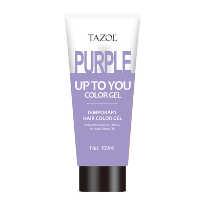 Tazol Temporary Hair Color Gel with Purple Color 100g